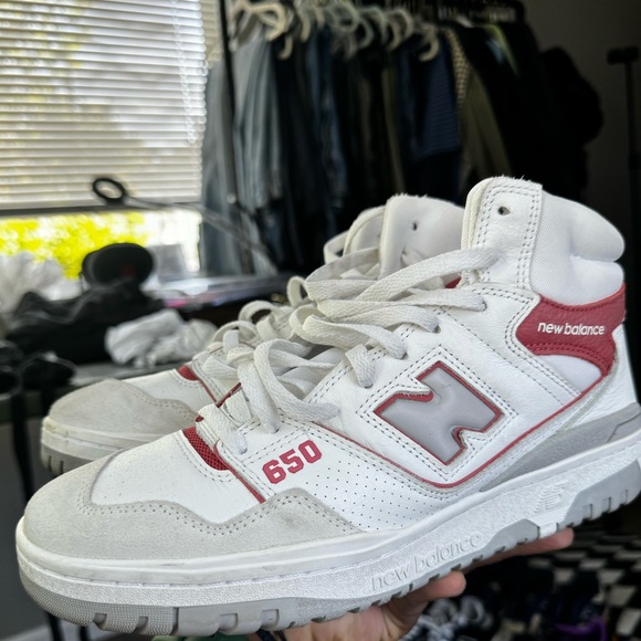 High top new balance 650 red/white color way - Picture 5 of 5